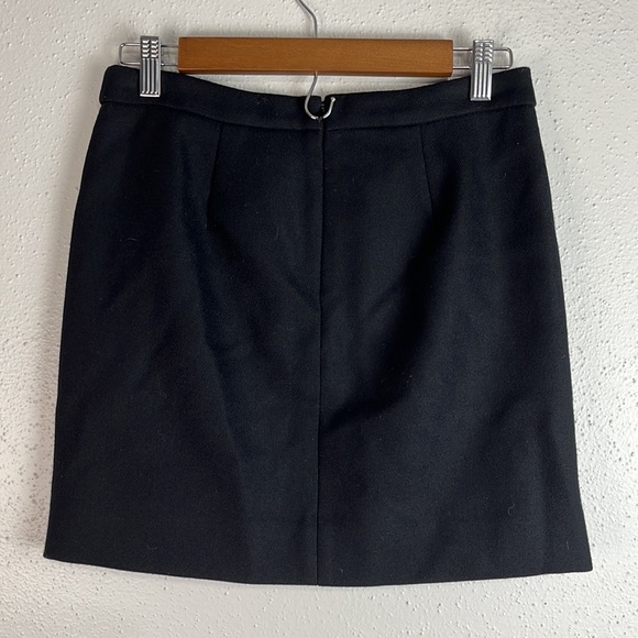 J.Crew wool mini skirt size 0 lined color block NWT - Picture 4 of 10